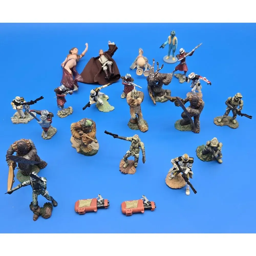 Star Wars Unleashed Figure Lot Mixed Clones Wookiees Battle Diorama Pieces